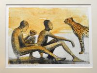 "Vennad gepardid" litograafia raamis