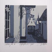 "Lühikese Jala õu", serigraafia 2002, 87€