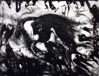 "Mustade  linndude pealetung" raamis, mõõdud 53 x 43 cm, 196€