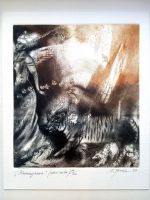 "Kuninganna" ofort metsotinto 2003 22 x 19 cm 88€