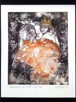 "Kuninglik ase" ofort, metsotinto 2015 21 x 17 cm 98€