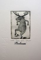 "Peoloom, Põder" ofort 2015, 20€