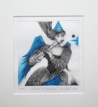 "Muusa"III kuivnõel raamis 220€