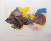 "La Fille" II, litograafia raamis,46 x 50 cm, 295€