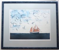 "Kaisamoor" litograafia raamis, 48 x 56 cm, 197€