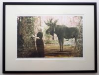 "Metsa puudutus"II raamis, 39 x 51,5 cm, 235€