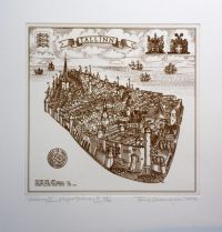 Tallinn II, ofort 1997,21 x 21 cm