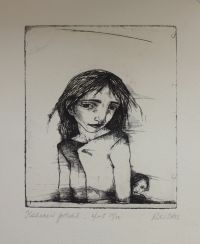 "Kahekesi pildil" sügavtrükk, 13 x 15 cm,140€