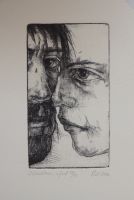 "Suudlus" sügavtrükk 8 x 14 cm, 100€