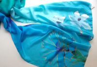 maalitud siidsallid 40 x 150 cm, 49€